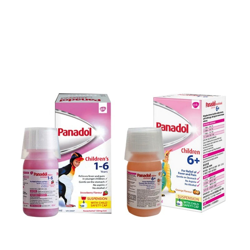 Panadol Suspension Children 1-6year / 6+year 60ml