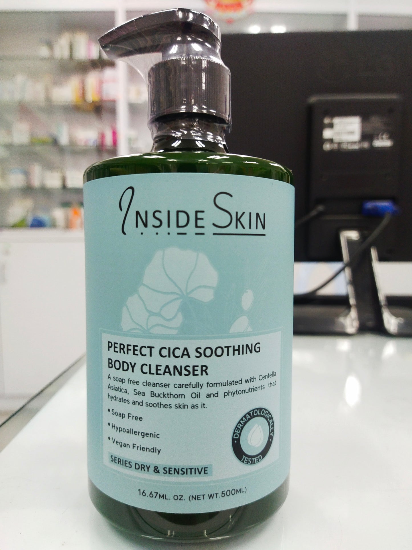 INSIDE SKIN PERFECT CICA SOOTHING BODY CLEANSER 500ML