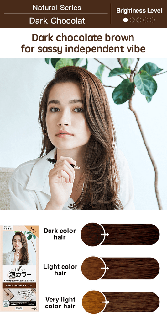 Liese Creamy Bubble Color Dark Chocolate
